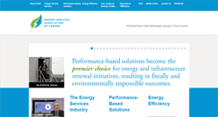 Desktop Screenshot of energyservicesassociation.ca